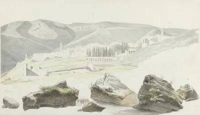 Landschap En Stadsgezicht Bij Tivoli