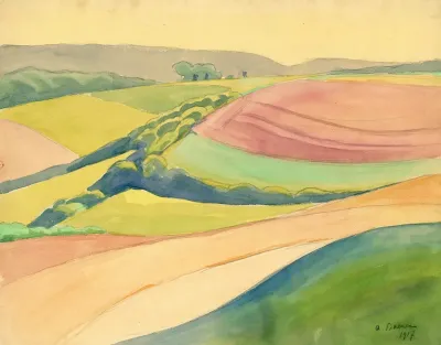 Landschap In Aquarel 2