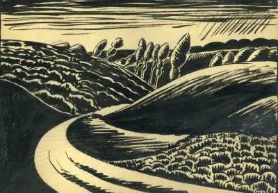 Landschap In Inkt