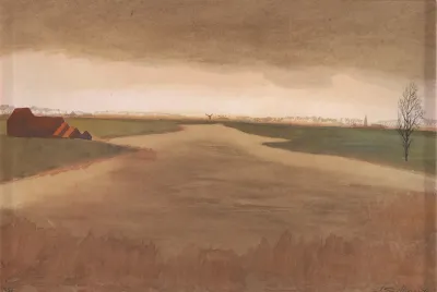 Landschap Keignaertkreek Te Zandvoorde