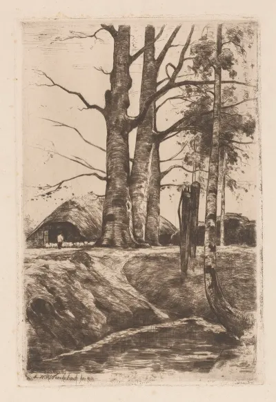 Landschap Met Boerderij 4