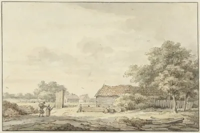 Landschap Met Boerderijen