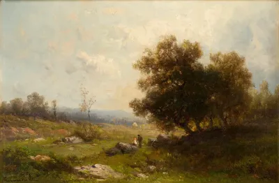 Landschap Met Geboomte
