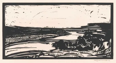 Landschap Met Meanderende Rivier