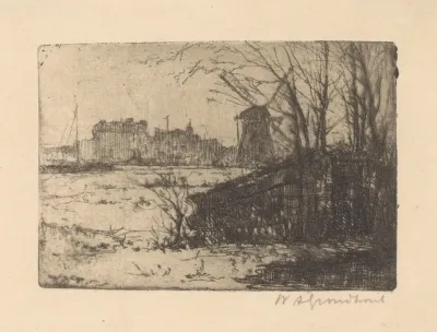 Landschap Met Molen In De Binckhorst In Den Haag