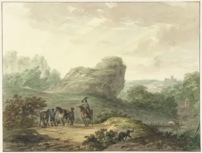 Landschap Met Ruiters