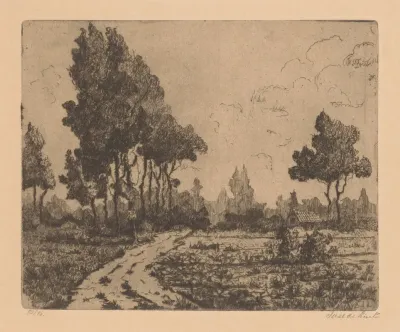 Landweg Langs Akkers