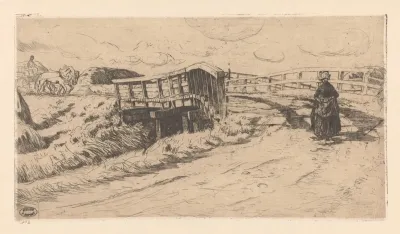 Landweg Met Brug
