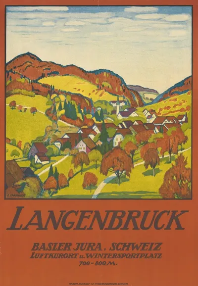 Langenbruck Basler Jura Schweiz Luftkurort Und Wintersportplatz