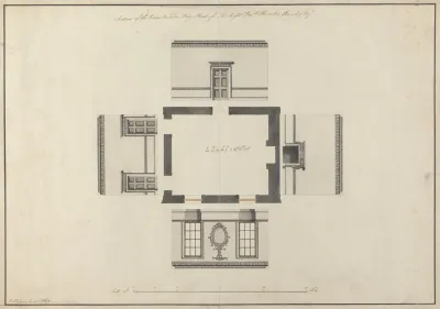 Langford House Dublin Ireland Elevations Of Room Facing Mary Street