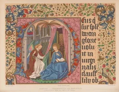 Lannonciation Tiree Dun Ms Du Xve Siecle
