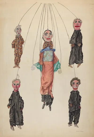 Lanos Pop Out Marionette