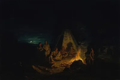 Laplanders Around A Fire