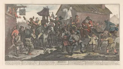 Large Illustrations To Samuel Butlers Hudibras Hudibras And The Skimmington No 12