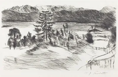 Large Walchen Sea Landscape Grosse Walchenseelandschaft