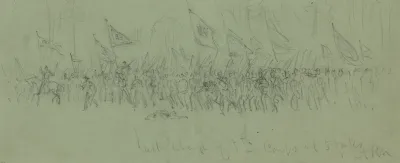 Last Charge Of 5th Corps At 5 Forks