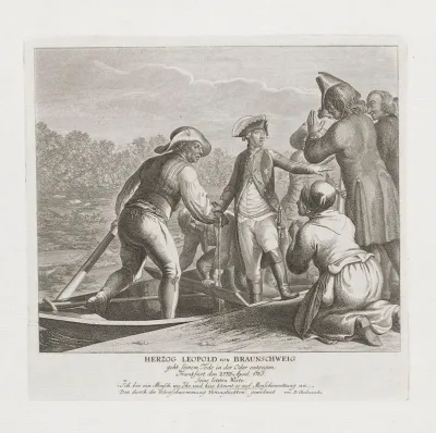 Last Hours Of The Life Of Prince Leopold Of Brunswick Before His Death In The Oder