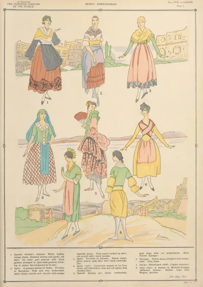 Latins Skirts Embroideries