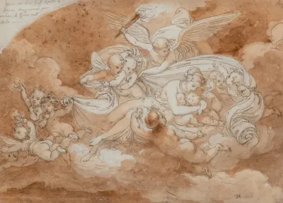Latona With Apollo And Diana Being Transported On The Orders Of Jupiter To The Island