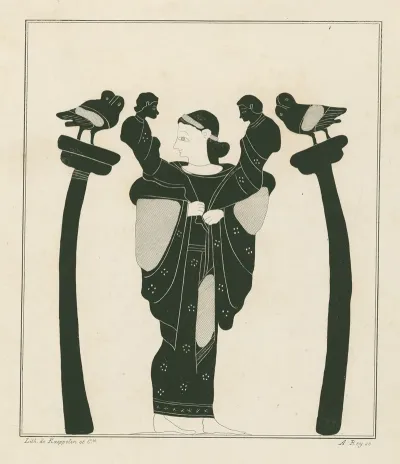 Latone Latona Carries The Infants Apollo And Diana