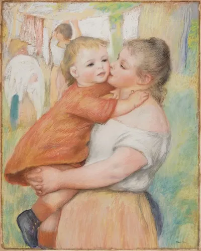 Laundress And Her Child Aline And Pierre