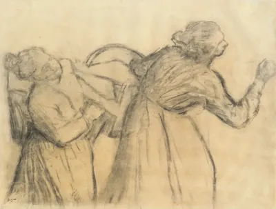Laundress Carrying Linen