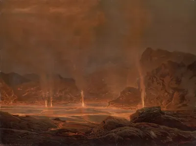Lava Lake In Halemaʻumaʻu Crater Hawaii