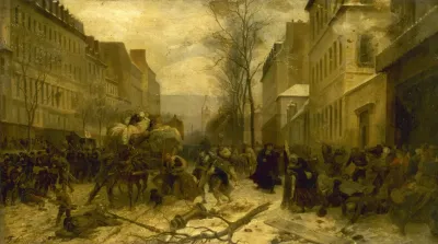 Lavenue Dorleans Durant Les Bombardements De Paris Par Les Armees Prussiennes En Janvier 1871