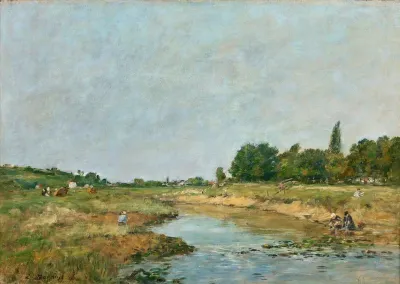 Laveuses Au Bord De La Riviere 2