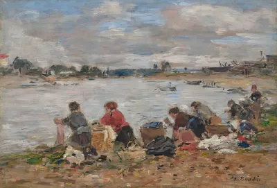 Laveuses Au Bord De La Touques 3