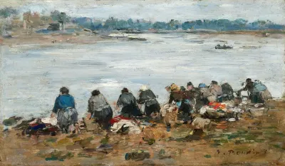 Laveuses Au Bord De La Touques 4