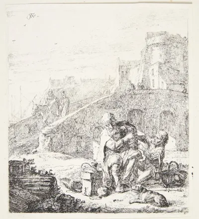 Lazarillo Stjaeler Druer Fra Den Blinde Tigger