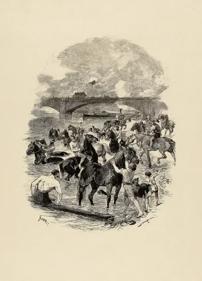 Le Bain Des Chevaux