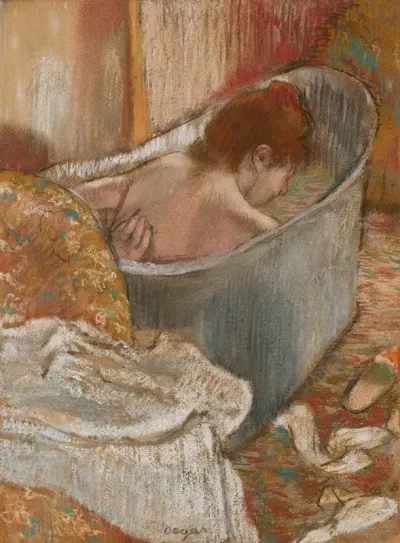 Le Bain Femme Dans Sa Baignoire