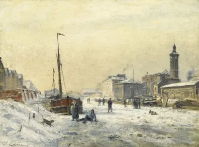 Le Bassin De La Villette En Hiver