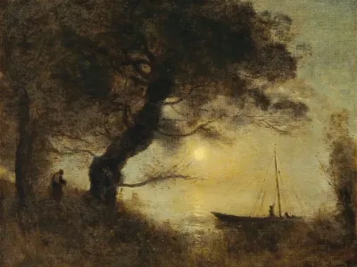 Le Bateau Au Claire De Lune
