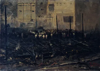 Le Bazar De La Charite Apres Lincendie Du 4 Juin 1897