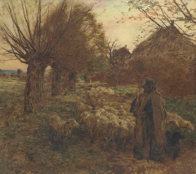 Le Berger Et Son Troupeau