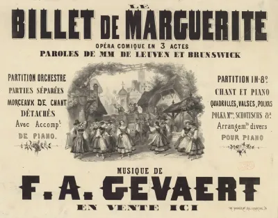 Le Billet De Marguerite Opera Comique En 3 Actes Paroles De Mm De Leuven Et Brunswick