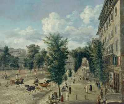 Le Boulevard Des Capucines Et La Rue Basse Du Rempart 2eme Et 9eme Arrondissements