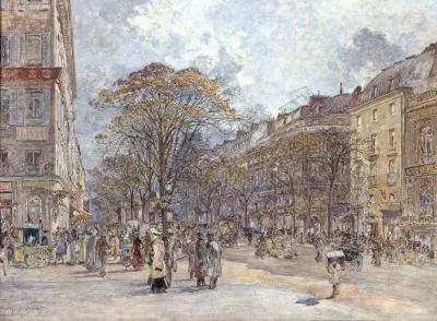 Le Boulevard Des Italiens Aspect Du Matin