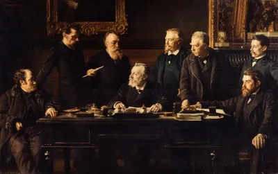 Le Bureau Du Conseil Municipal En Juillet 1883