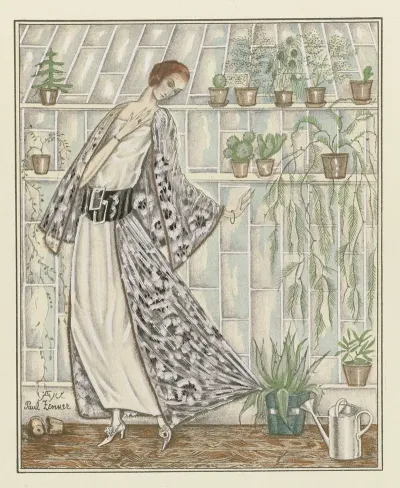 Le Cactus Epineux Robe Du Soir Garnie De Dentelle A La Marechale