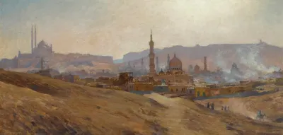 Le Caire Brume Poussiere Et Fumees Du Soir