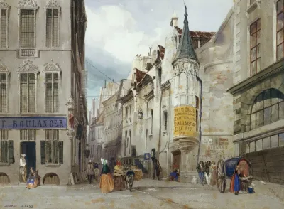 Le Carrefour Des Rue Bailleul Et Jean Tison Actuel 1er Arrondissement Paris