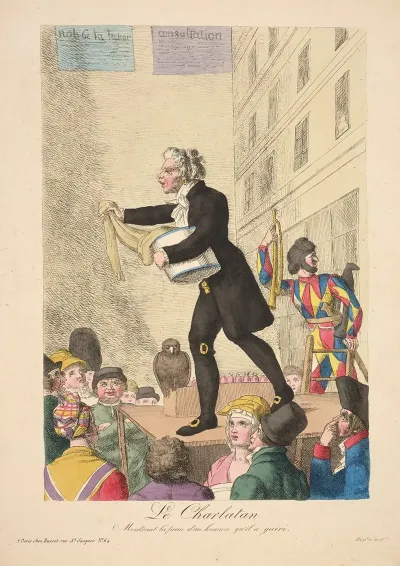 Le Charlatan Montrant La Peau Dun Homme Quil A Gueri The Charlatan Showing The Skin Of A Man He Healed