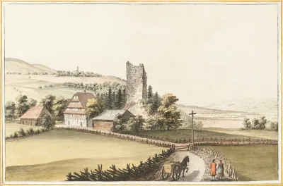 Le Chateau De Hunenberg Dans Le Canton De Zug