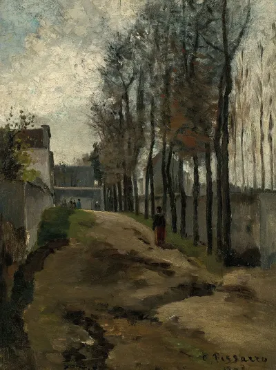 Le Chemin Paysage Hivernal