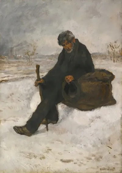 Le Cheminot Dans La Neige