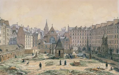 Le Cimetiere Des Innocents En 1750